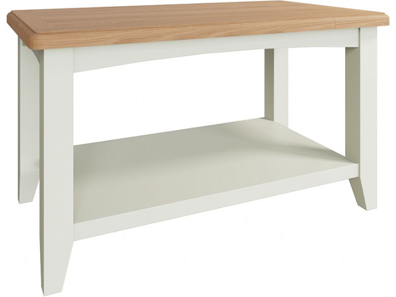 Moreton painted white 80cm coffee table available at Furniture Barn
