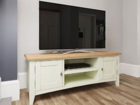 Moreton white painted TV cabinet