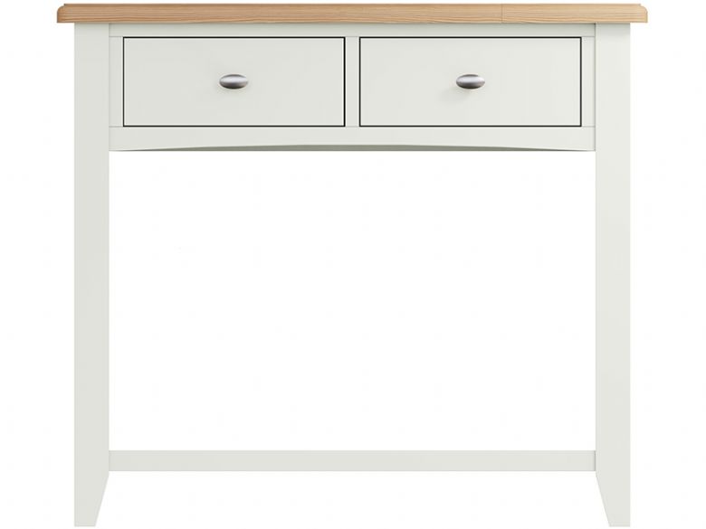 Moreton white console table with drawers