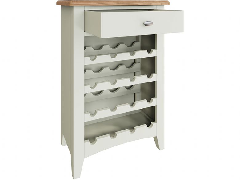 Moreton wine cabinet with drawer