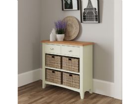 Moreton console table with storage baskets
