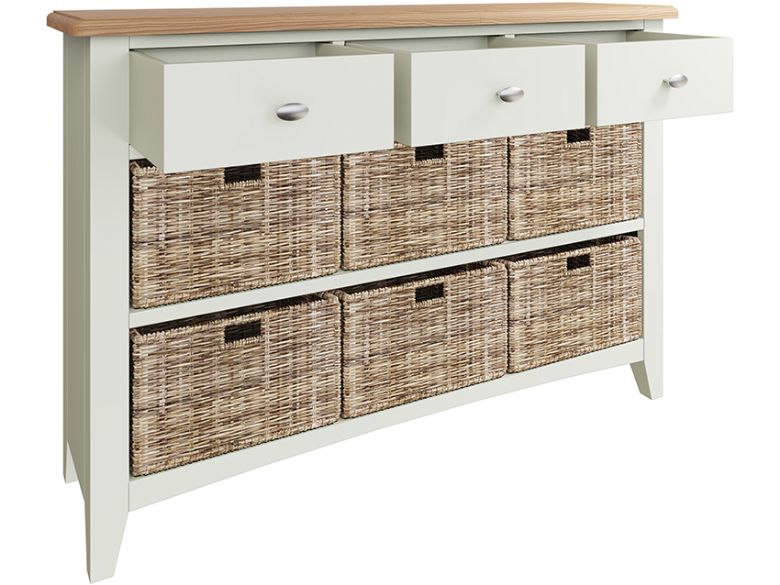 Moreton painted sideboard with baskets