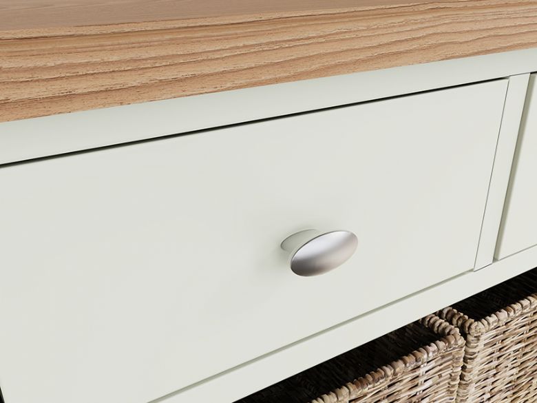 Moreton 3 drawer sideboard with basket storage