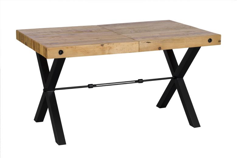 Havanah industrial recycled pine dining table available at Furniture Barn