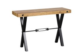 Havanah industrial recycled pine console table available at Furniture Barn