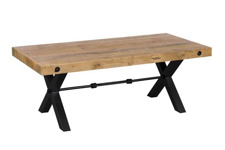 Havanah industrial recycled pine coffee table available at Furniture Barn