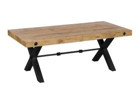 Havanah industrial recycled pine coffee table available at Furniture Barn