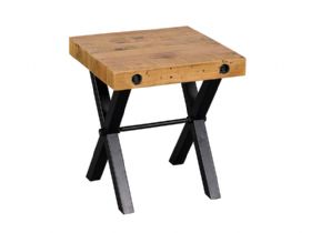 Havanah industrial recycled pine lamp table available at Furniture Barn
