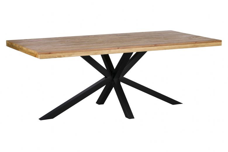 Havanah industrial recycled star based dining table available at Furniture Barn