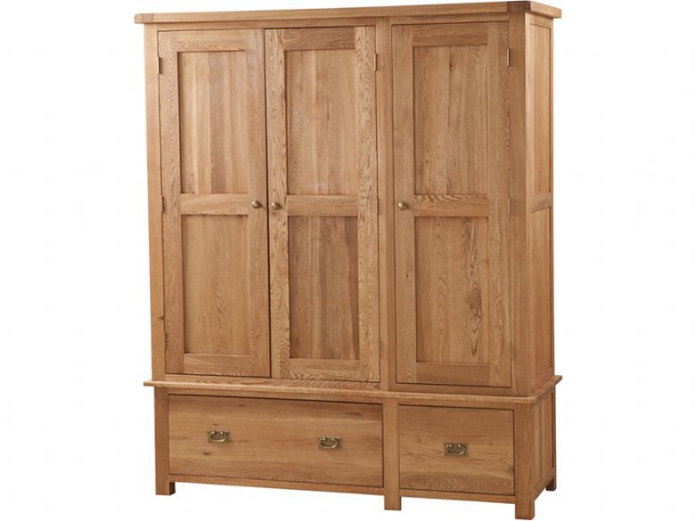 fortune woods Triple Wardrobe With Drawers