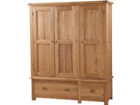 fortune woods Triple Wardrobe With Drawers
