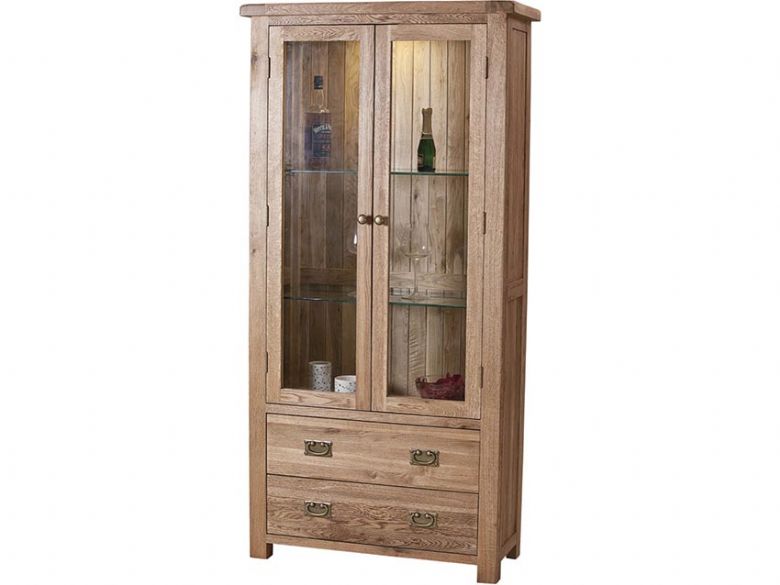 fortune woods Glass Display Cabinet