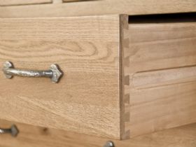 Flagbury solid oak chest of drawers finance options available