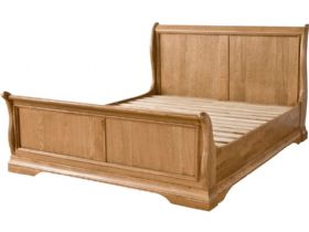 Oak 5'0 King Size Sleigh Bed Frame