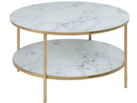 White Double Coffee Table
