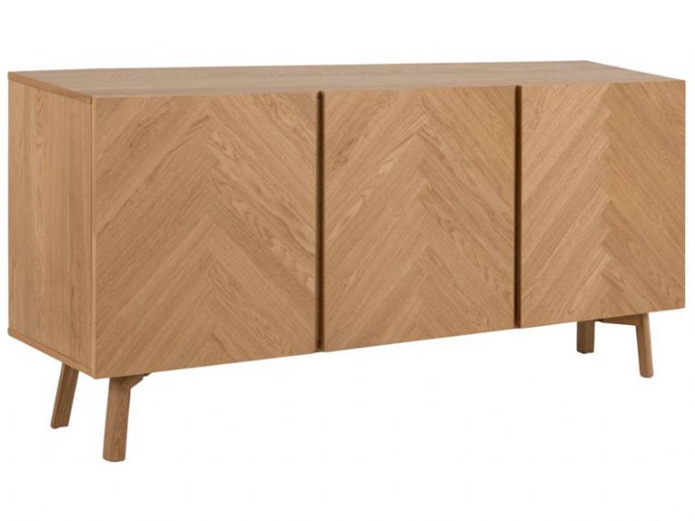 Iona Oak Herringbone sideboard available at Furniture Barn