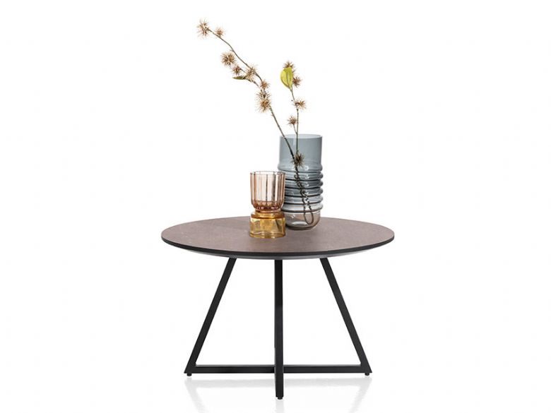 Habufa Avalon hpl rust occasional table available at Lee Longlands