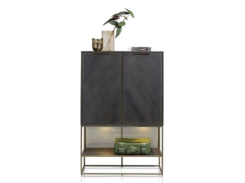Habufa City Anthracite black cabinet available at Lee Longlands