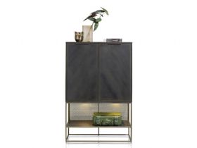 Habufa City Anthracite black cabinet available at Lee Longlands