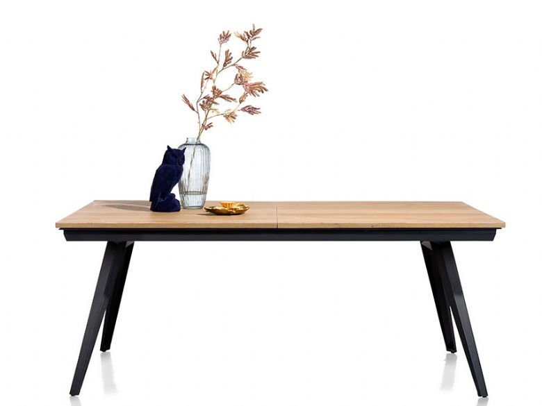 Habufa City oak extendable dining table available at Lee Longlands