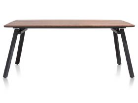 Habufa halmstad brown oak veneer dining table