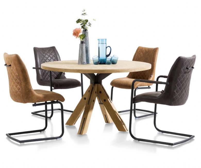 Habufa Jardino oak dining table range available at Lee Longlands