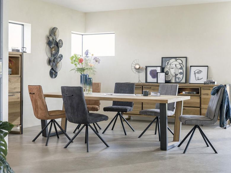 Habufa Metalox extendable dining table available at Lee Longlands