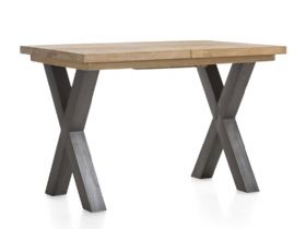 Habufa Metalox extendable cross leg bar table available at Lee Longlands