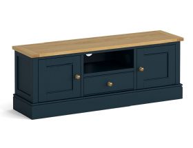 Amble dining blue large tv unit available at Lee Longlands