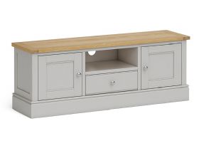 Amble dining white large tv unit available at Lee Longlands