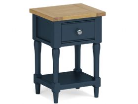 Amble dining blue lamp table available at Lee Longlands